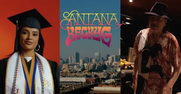 Becky G y Santana