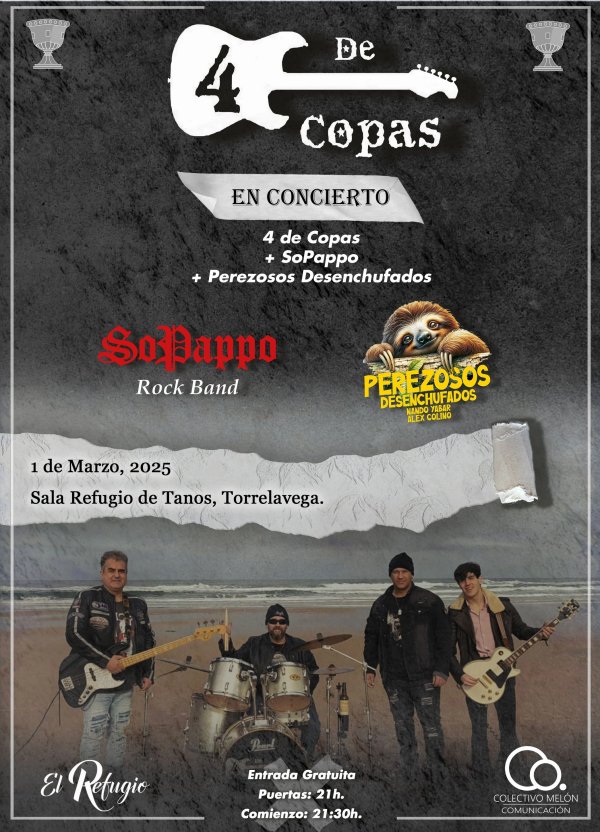 4 de copas en concierto
