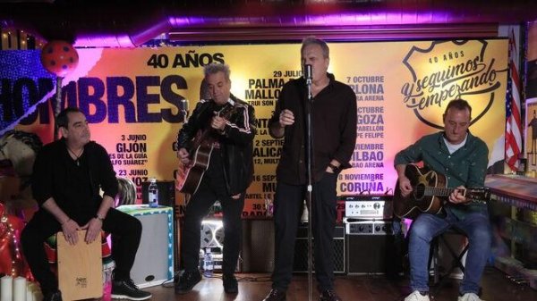 Hombres G presentando gira 40 Aniversario