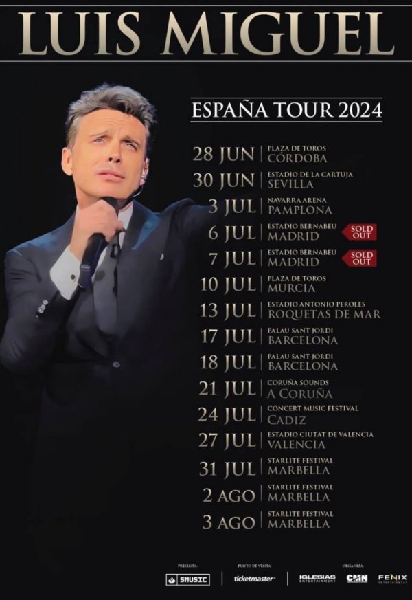 Luis Miguel Tour Spain 2024