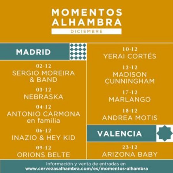 Cartel Momentos Alhambra 2022